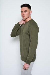 Heavyweight Terry Sweatshirt - Khaki - Image 2
