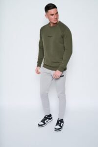 Heavyweight Terry Sweatshirt - Khaki - Image 3