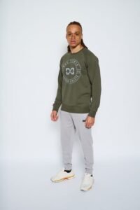 Heavyweight Terry Sweatshirt - Khaki - Image 2