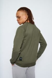 Heavyweight Terry Sweatshirt - Khaki - Image 4