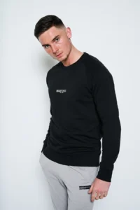 Heavyweight Terry Sweatshirt - Black - Image 2