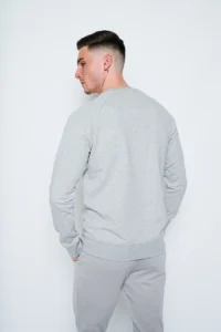 Heavyweight Terry Sweatshirt - Heather Grey - Image 4