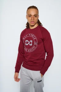 Heavyweight Terry Sweatshirt - Burgundy - Image 3