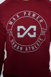 Heavyweight Terry Sweatshirt - Burgundy - Image 4