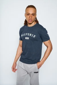 Navy Garment Dyed - Slim Fit Tee - Image 3