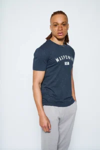 Navy Garment Dyed - Slim Fit Tee - Image 2