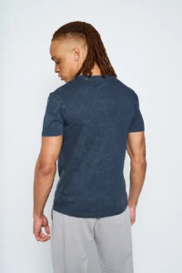 Navy Garment Dyed - Slim Fit Tee - Image 4