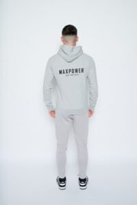 Heavyweight Terry Hoodies - Heather Grey - Image 4