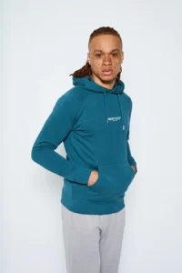 Heavyweight Terry Hoodies - Teal Blue - Image 3