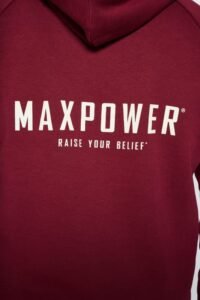Heavyweight Terry Hoodies - Burgundy - Image 5