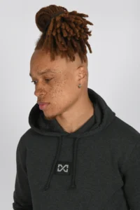 Midweight Hoodie - Dark Heather Grey - Image 2