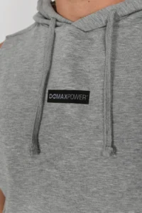 Muscle Hoodie - Heather Grey - Image 5
